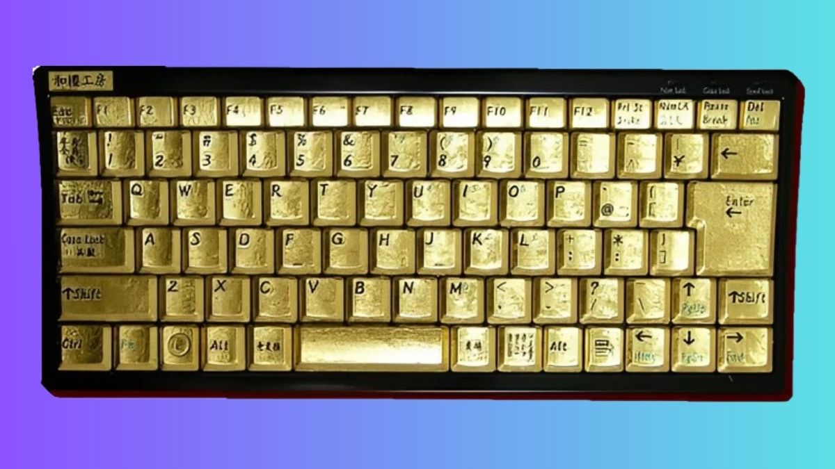bàn phím đắt nhất thế giới hiện nay - Kirameki Pure Gold Keyboard