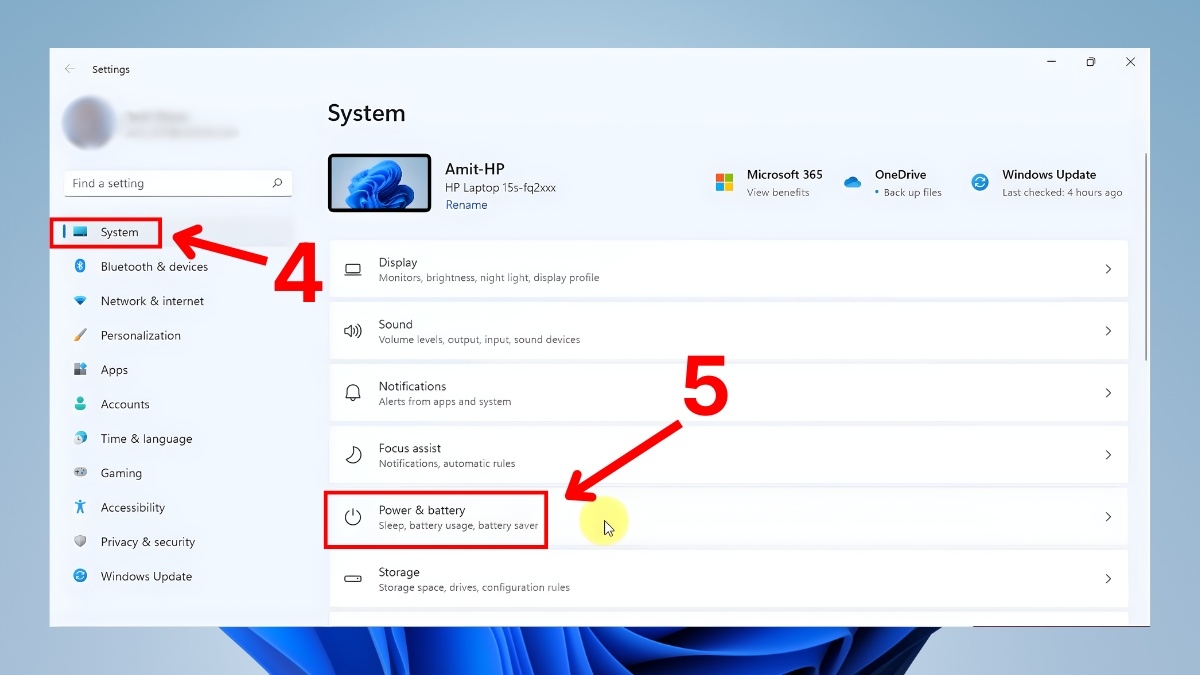 bật Battery Saver trên windows bước 2