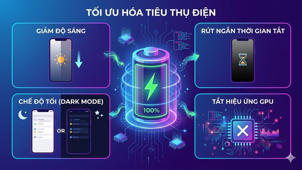 Cơ chế hoạt động của Battery Saver là gì? Điều chỉnh hiển thị
