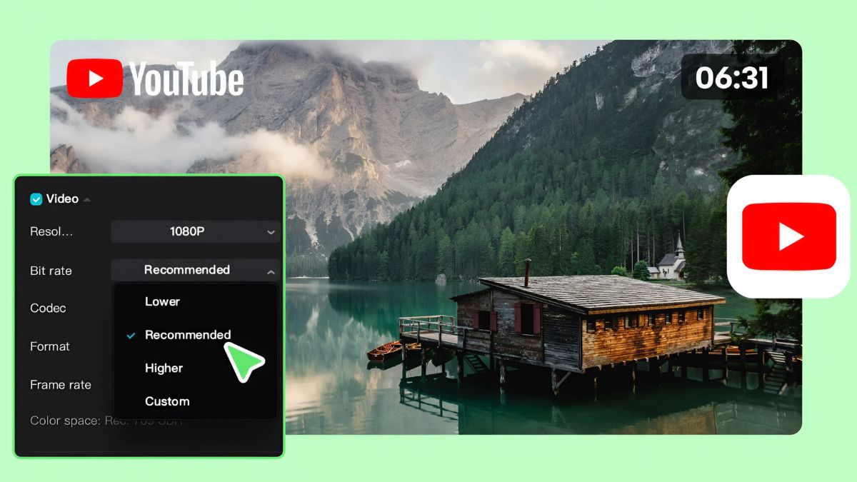 Bitrate chuẩn cho video YouTube