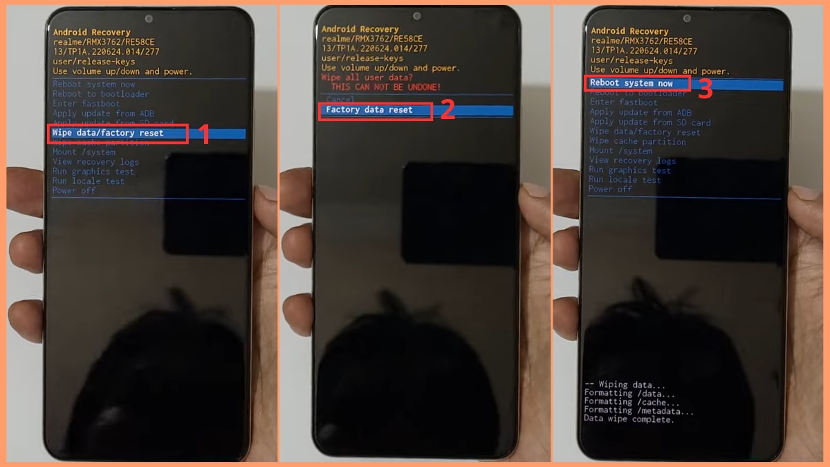 sửa lỗi boot loop bằng chạy khôi phục cài đặt gốc