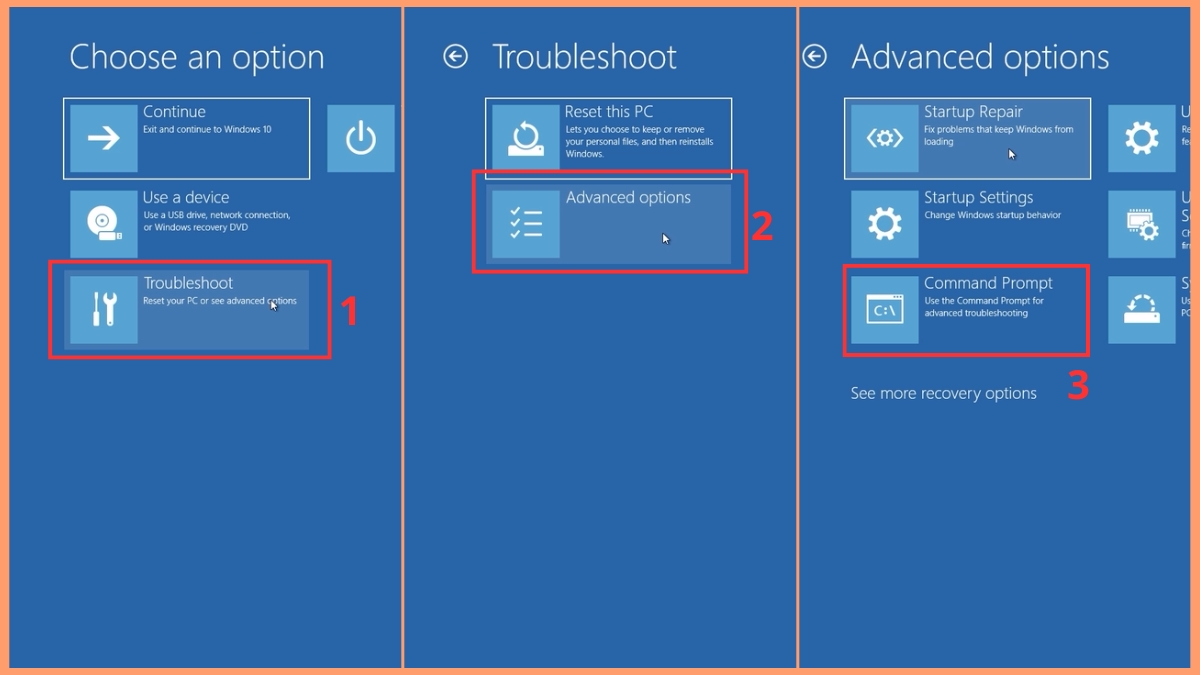 Sửa Boot Sector bước 1