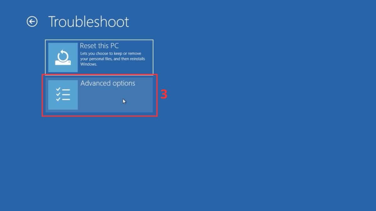 Sửa boot loop trên Windows bước 3