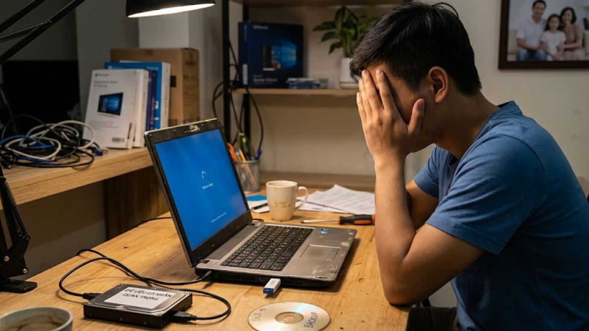 Cài lại Win có mất dữ liệu không? trường hợp mất