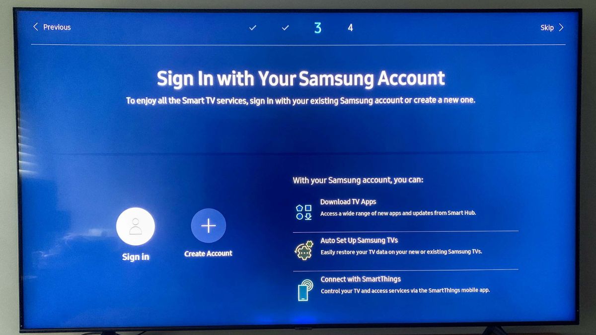 Một số lỗi khi đăng nhập tài khoản Samsung trên tivi