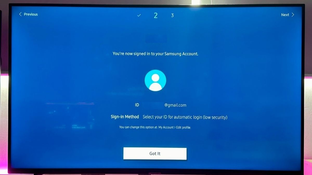 Điều kiện cần trước khi đăng nhập tài khoản Samsung trên tivi