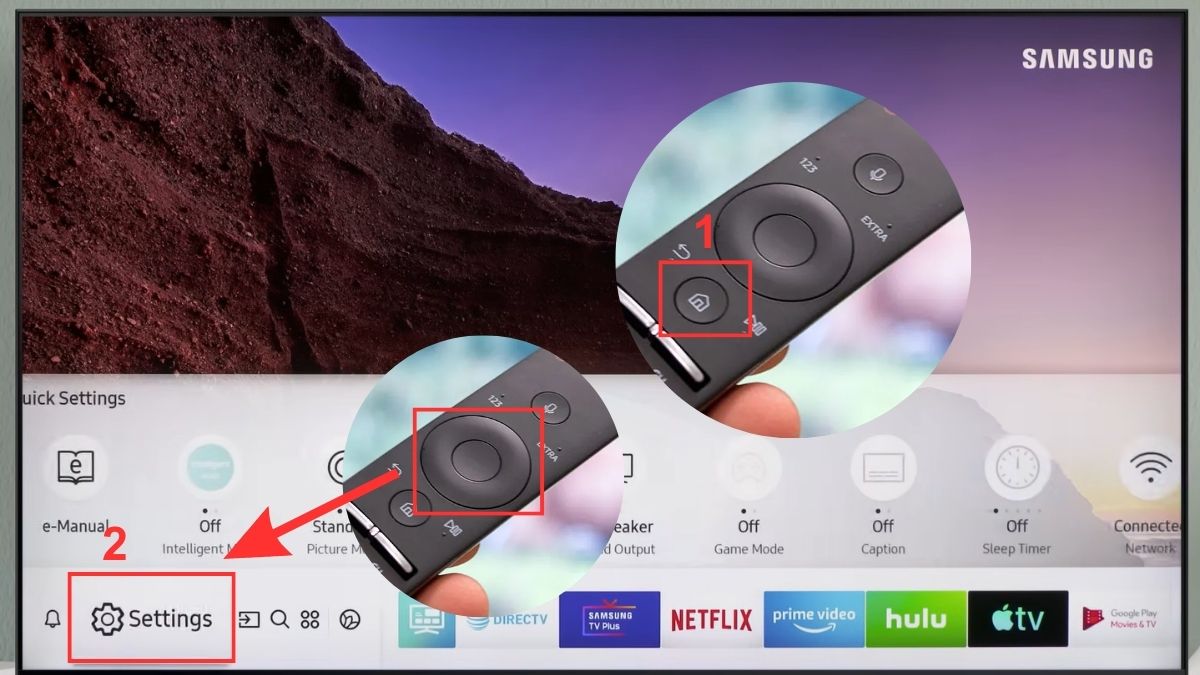 Cách đăng nhập tài khoản Samsung trên tivi tại tài khoản bước 1