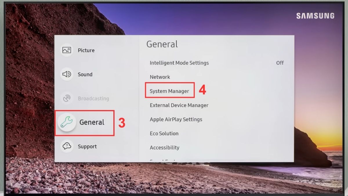 Cách đăng nhập tài khoản Samsung trên tivi tại tài khoản bước 2