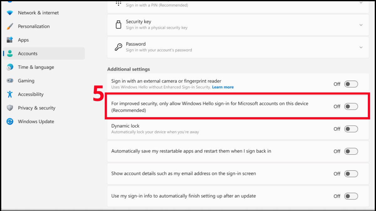 Tắt mật khẩu trên máy tính Windows bước 4