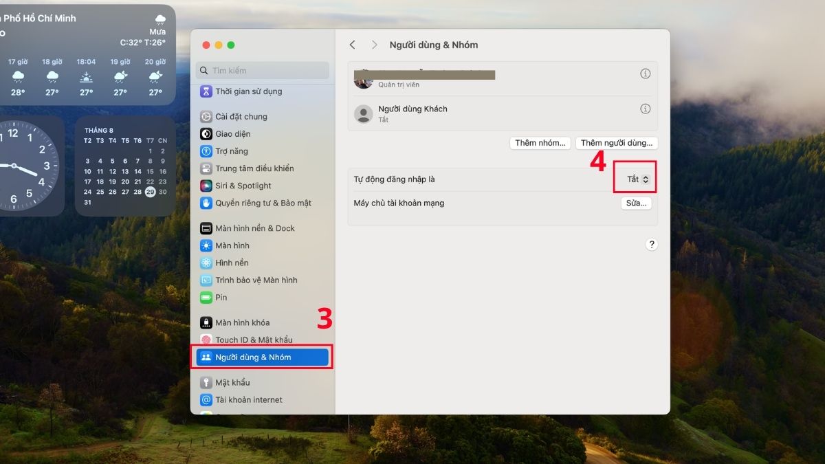 Xóa mật khẩu trên máy tính macOS bước 2