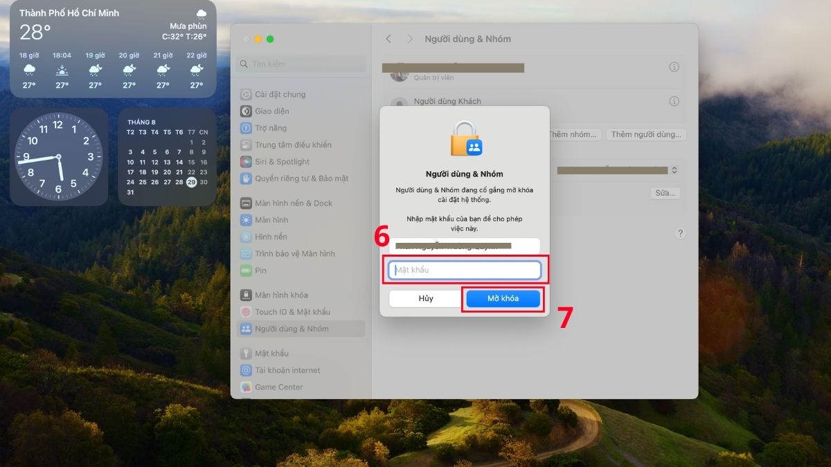 Xóa mật khẩu trên máy tính macOS bước 4