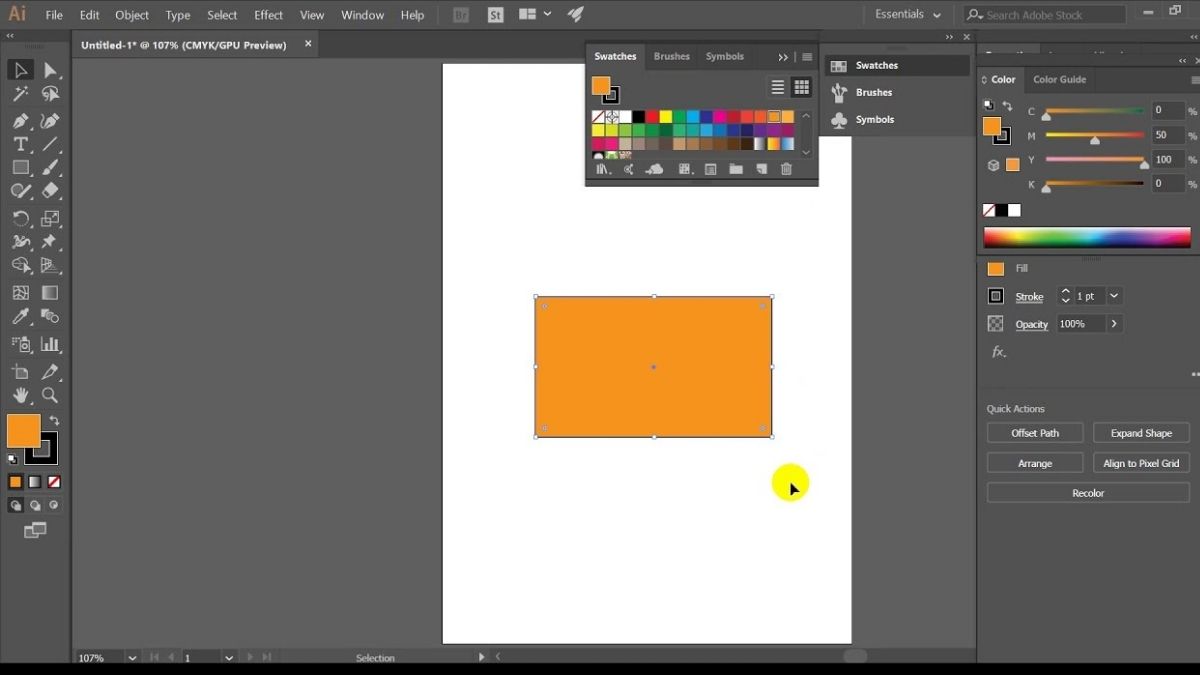 cách đổ màu trong illustrator là gì