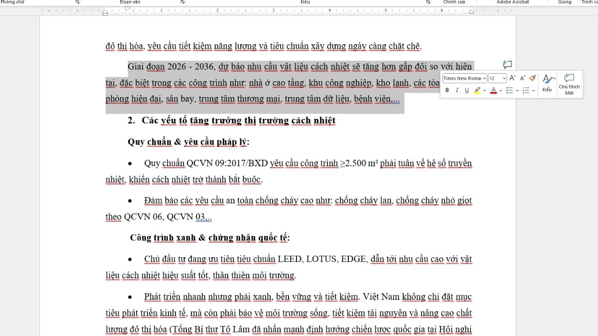 Cách bôi đen ngắt quãng trong Word bước 1