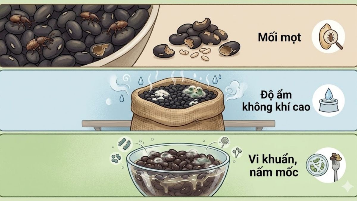 Lý do đậu đen dễ hỏng