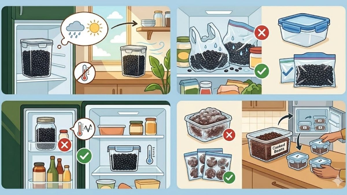 Sai lầm phổ biến khi bảo quản đậu đen trong tủ lạnh