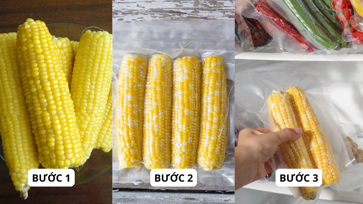 cách bảo quản bắp ngô tươi trong tủ lạnh bằng cách bảo quản khi đã bóc vỏ