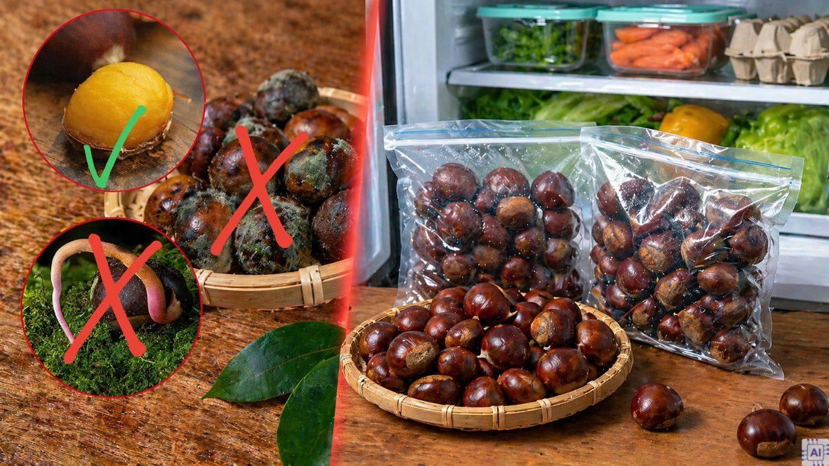 cách bảo quản hạt dẻ tươi trong tủ lạnh