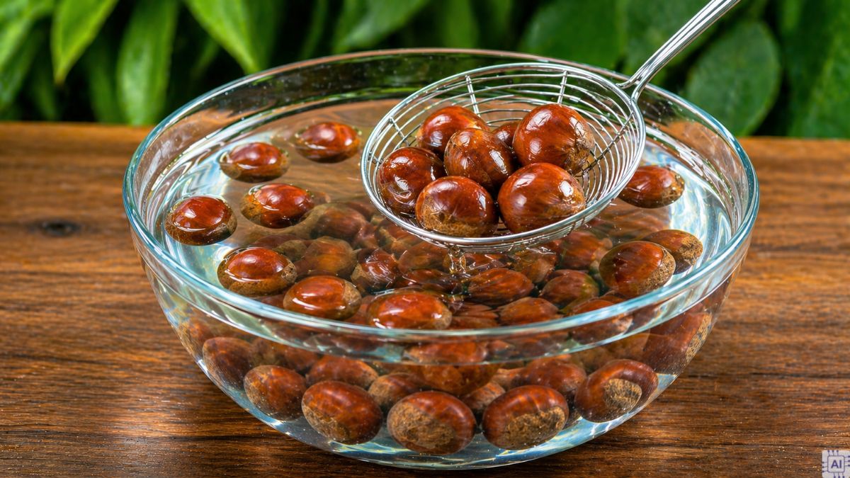 Hướng dẫn sơ chế hạt dẻ trước khi bảo quản bước 3