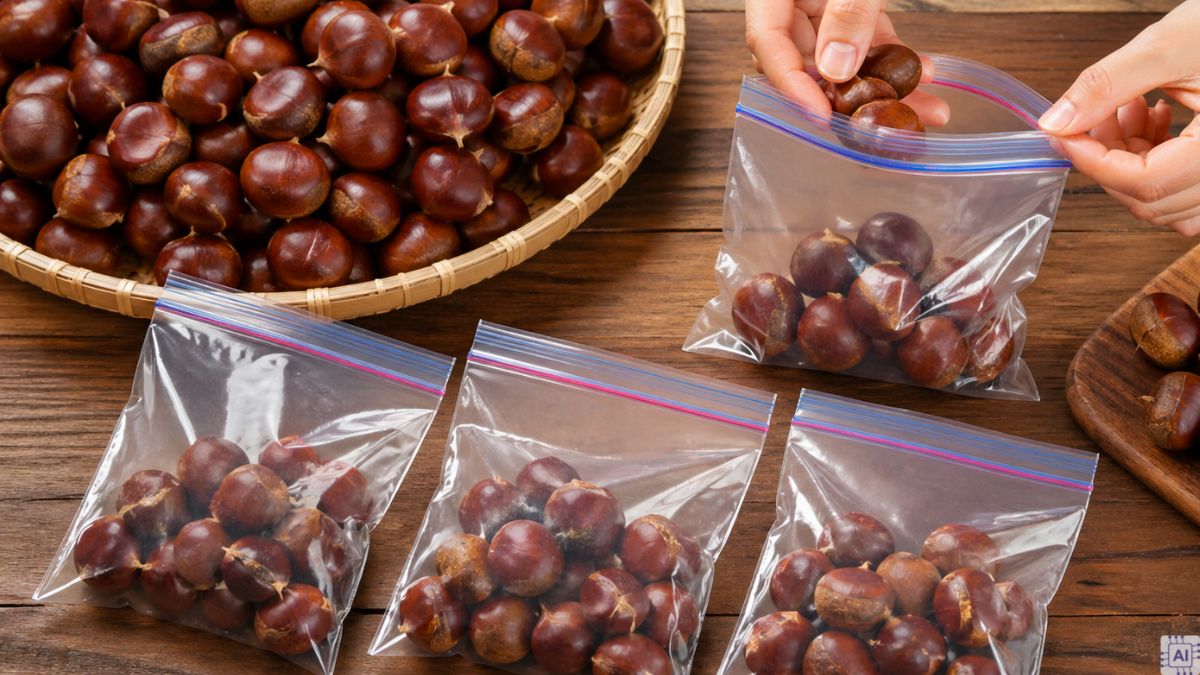 Hướng dẫn sơ chế hạt dẻ trước khi bảo quản bước 5