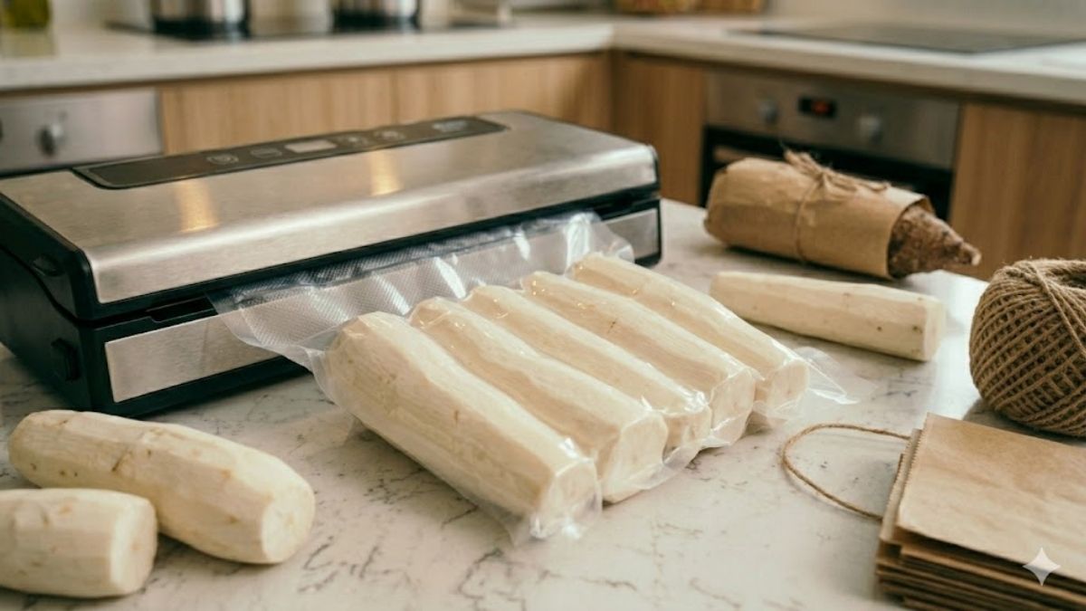 Cách bảo quản khoai mì trong ngăn đông bước 4