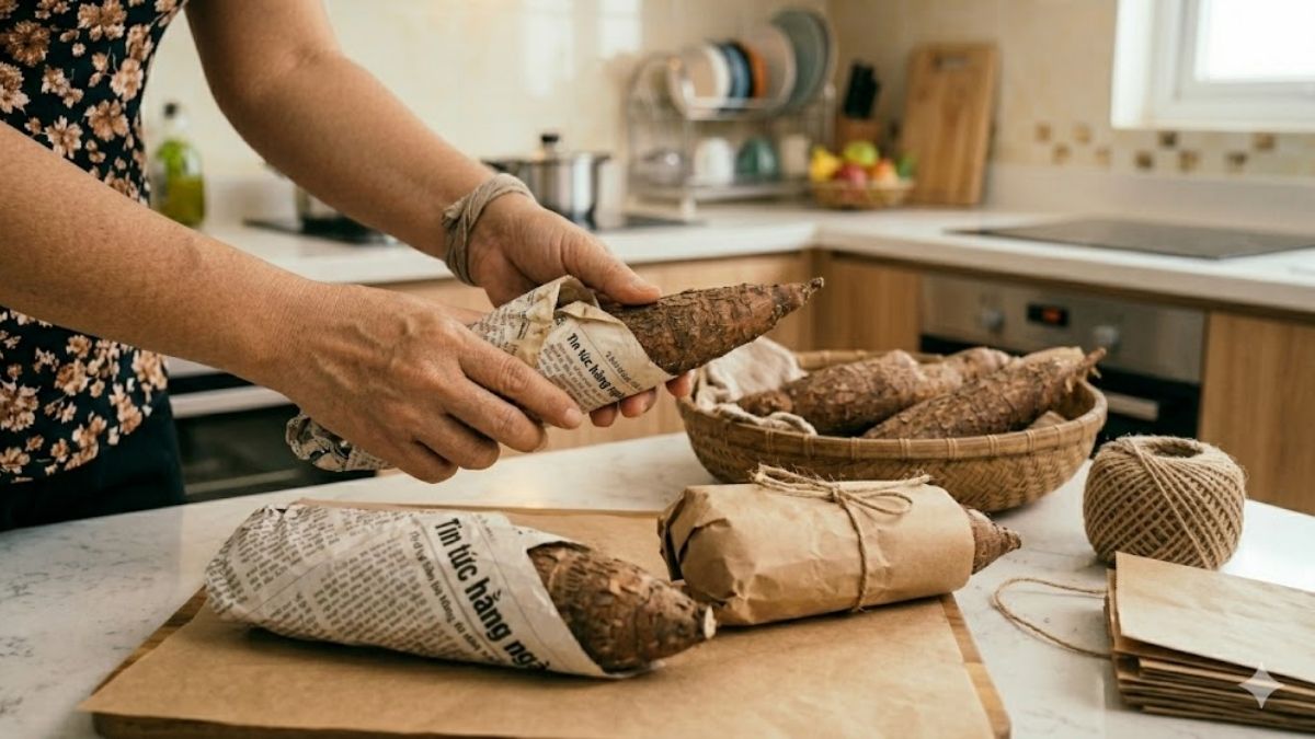 cách bảo quản khoai mì sống trong tủ lạnh chuẩn bước 3