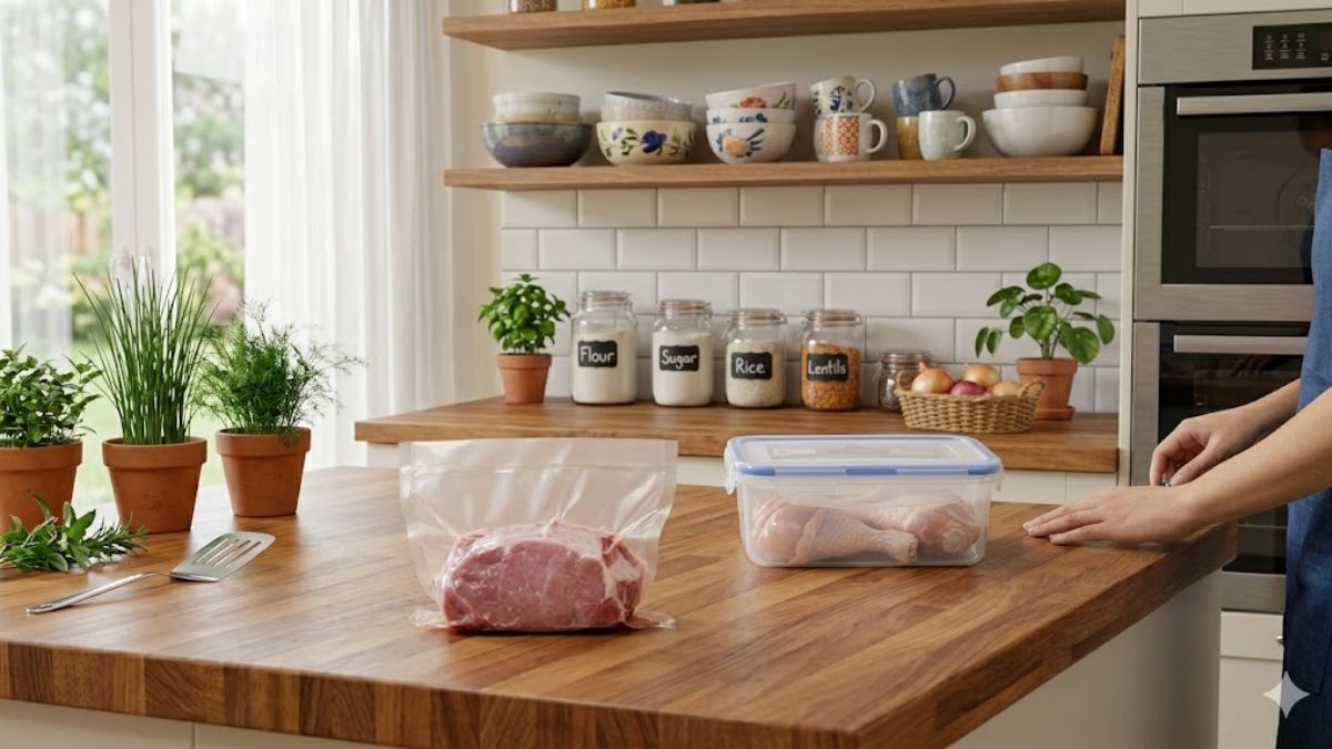 Cách bảo quản thịt trong tủ lạnh bằng cách đóng gói đúng cách bước 1