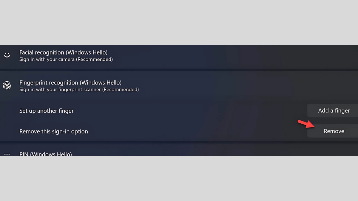 Hướng dẫn cách cài vân tay trên laptop Windows 11 - bước 2