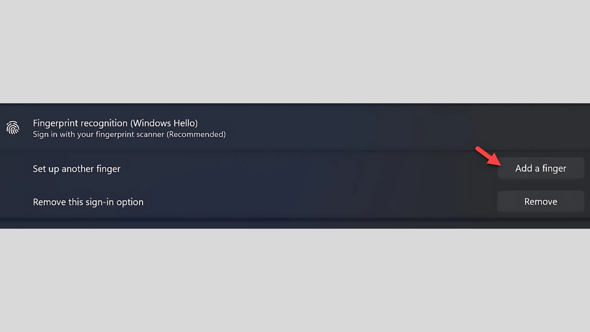 Hướng dẫn cách cài vân tay trên laptop Windows 11 - bước 6