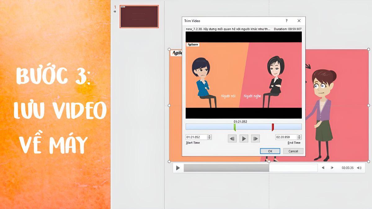 cách cắt video trên powerpoint - bước 3