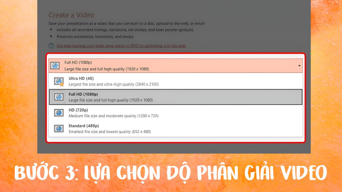Cách chuyển PowerPoint thành video trực tiếp - bước 3