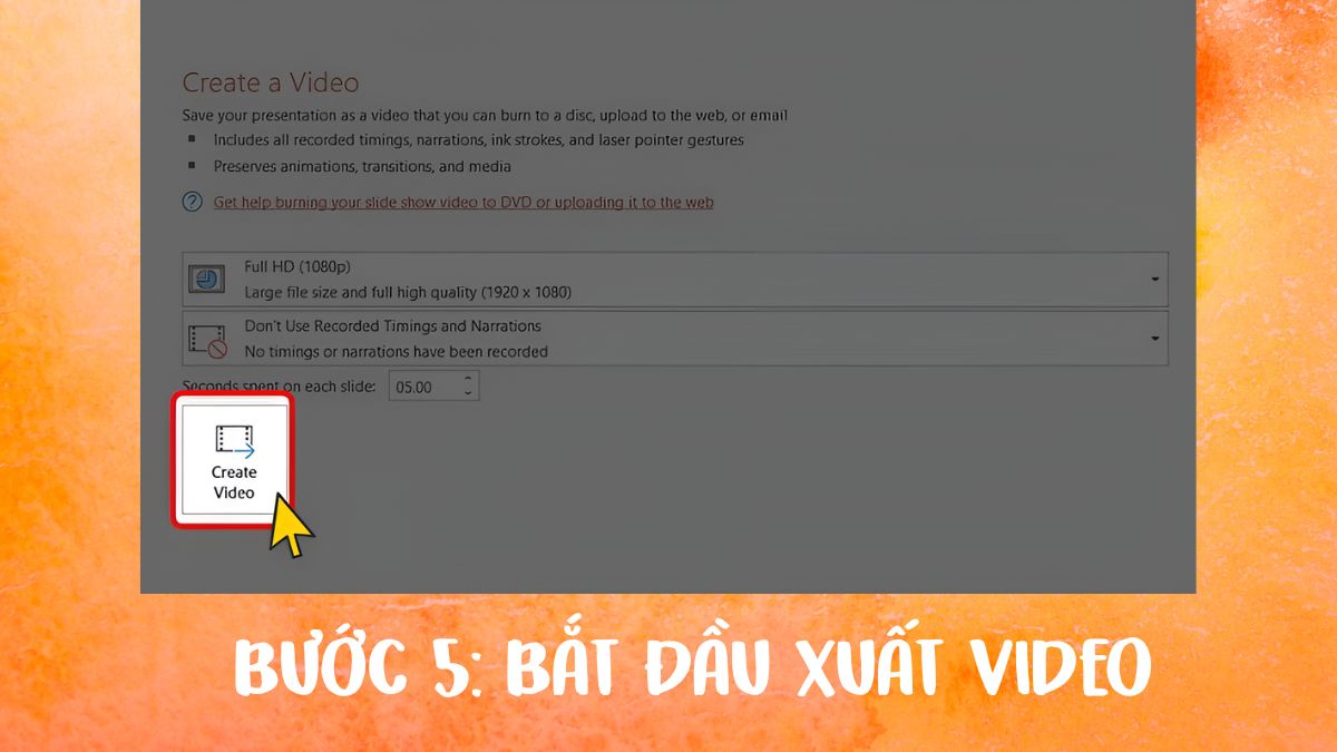Cách chuyển PowerPoint thành video trực tiếp - bước 5