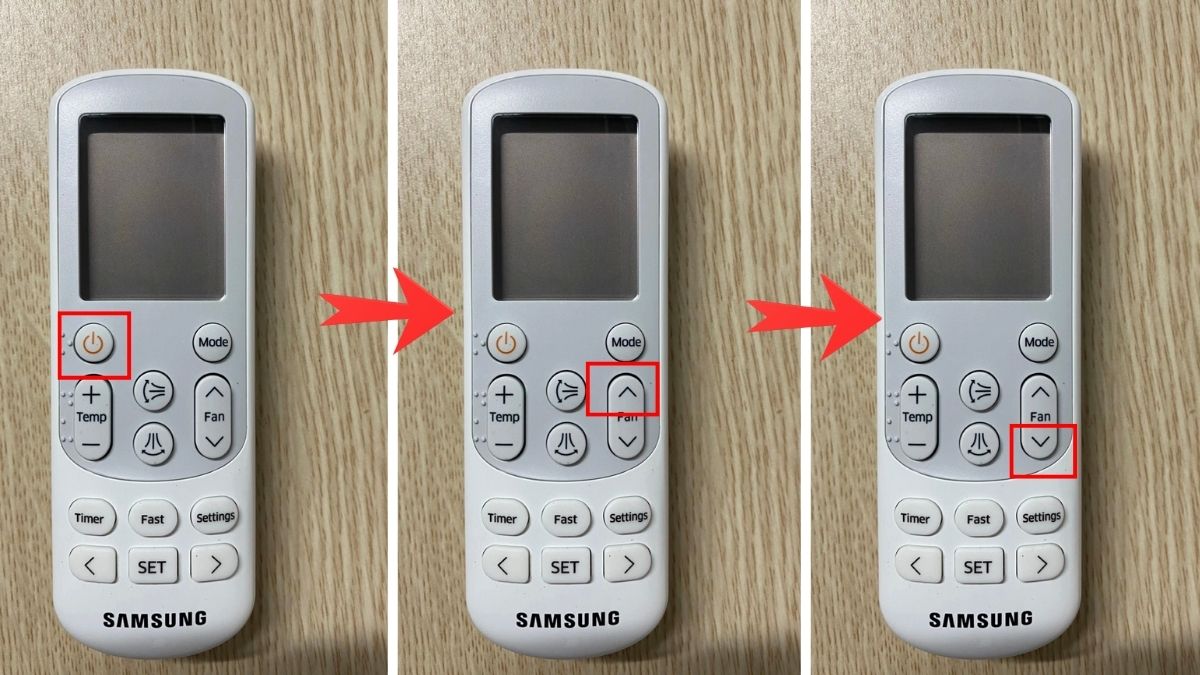 Cách chỉnh máy lạnh Samsung cho lạnh bằng chỉnh tốc độ quạt