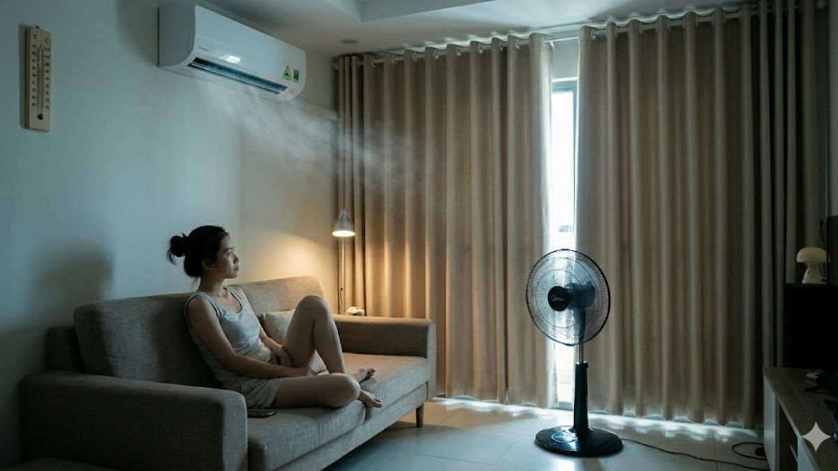 Cách chỉnh khi thời tiết quá nóng trên 35°C