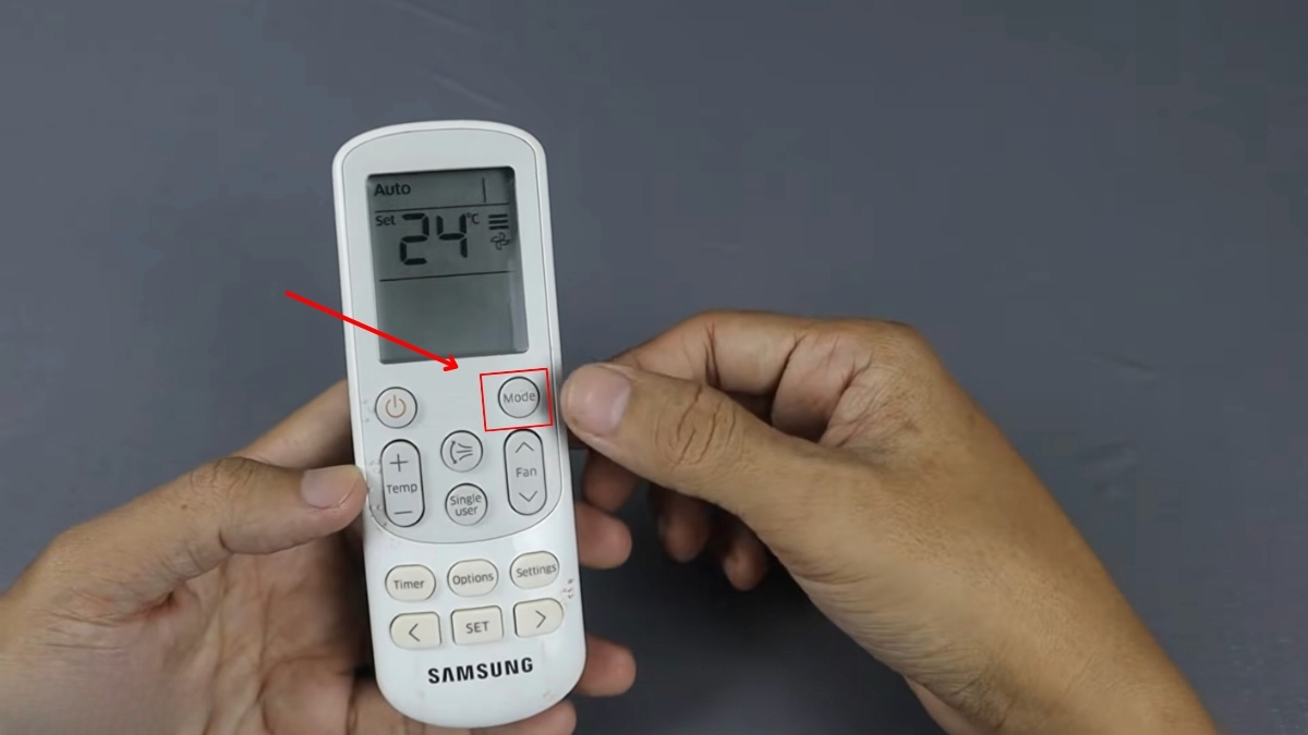 Cách chỉnh máy lạnh bằng điều khiển điều hòa Samsung để chọn các chế độ cơ bản