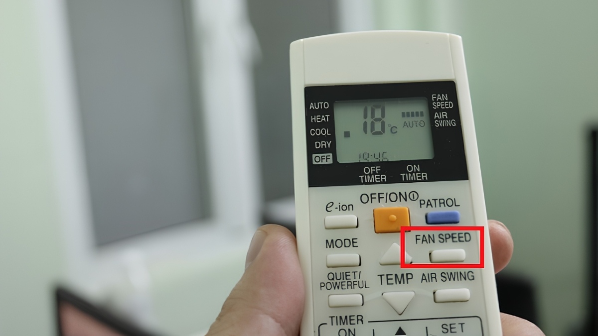 Cách chỉnh máy lạnh bằng điều khiển Panasonic để cài đặt chế độ quạt