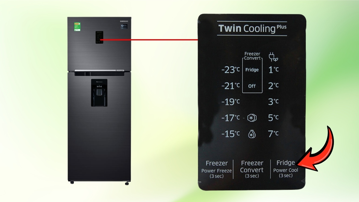 Cách chỉnh tủ lạnh Samsung chỉnh nhiệt độ ngăn lạnh