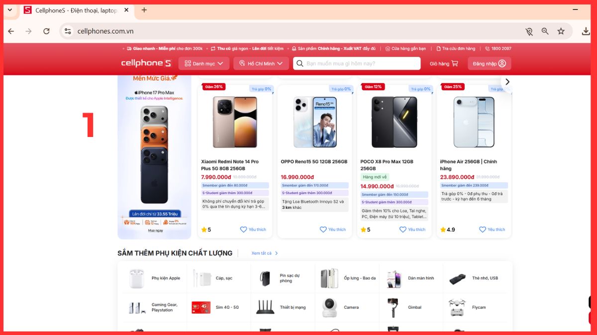 cách chụp ảnh màn hình kéo dài trên máy tính bằng developer tools bước 1