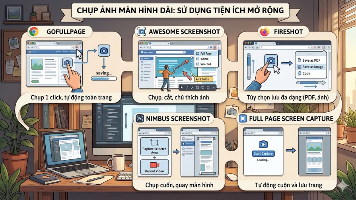 Sử dụng tiện ích mở rộng