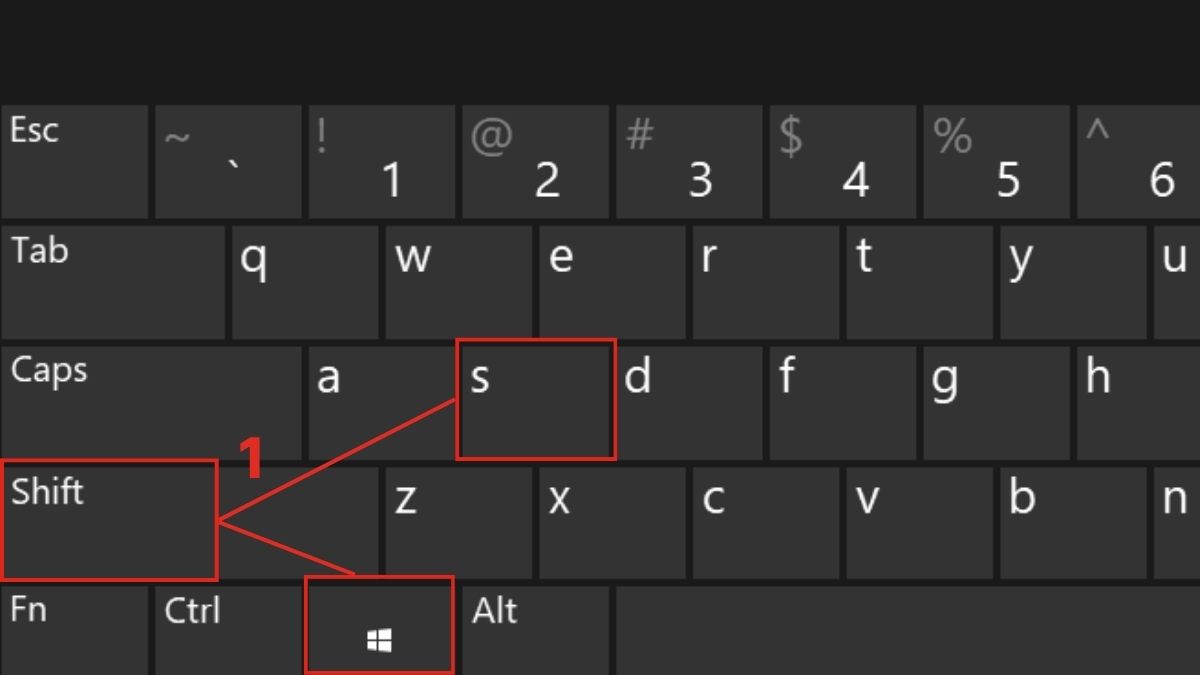 cách chụp màn hình Surface bằng snipping bước 1