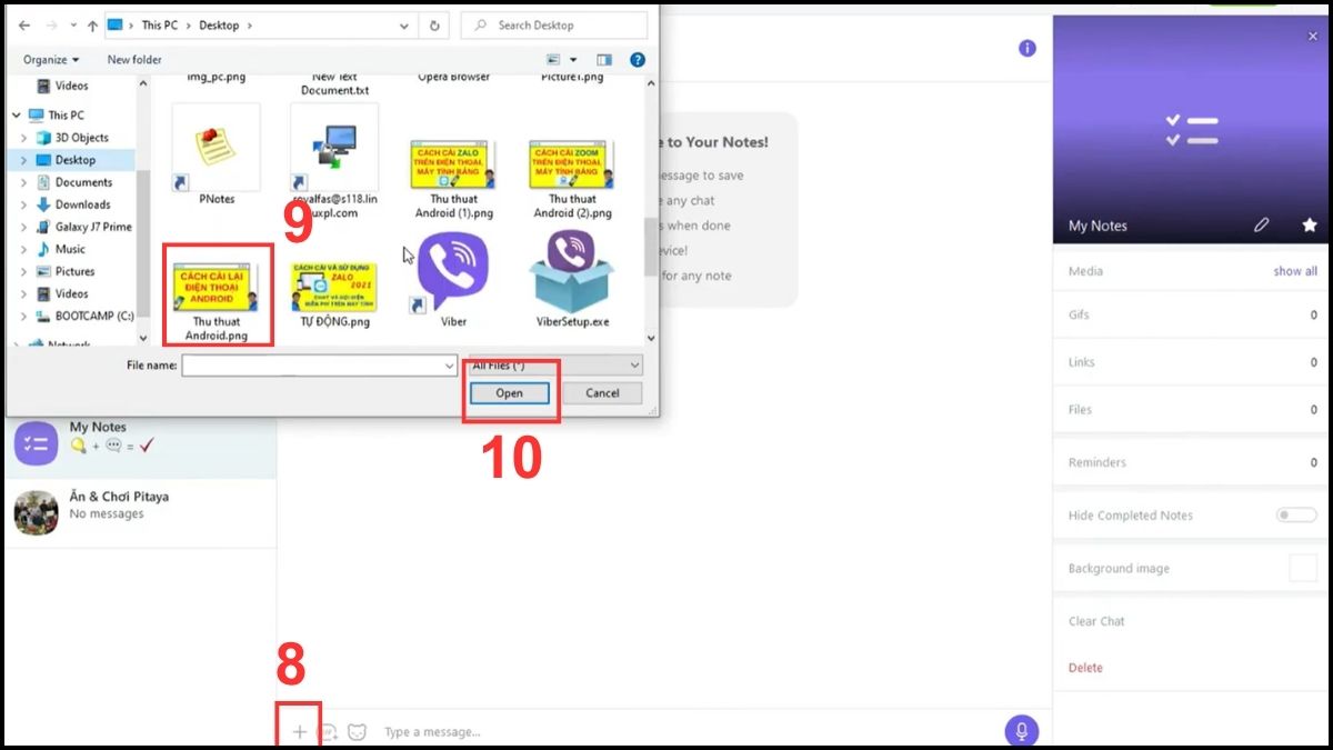 cách chụp màn hình gửi Viber trên máy tính bằng snipping tool bước 4