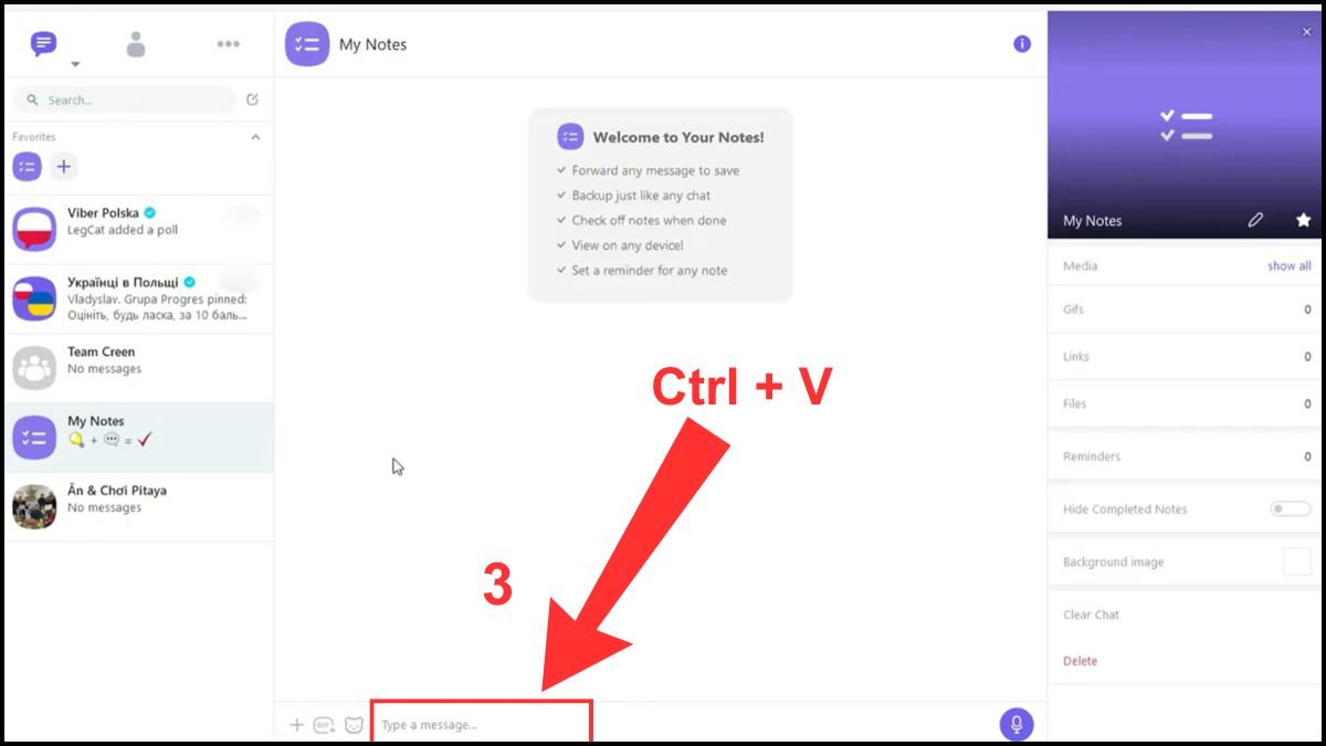cách chụp màn hình gửi Viber trên máy tính bằng tổ hợp phí máy win bước 3