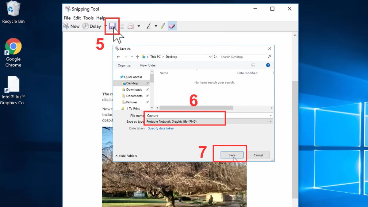 cách chụp màn hình gửi Viber trên máy tính bằng snipping tool bước 3