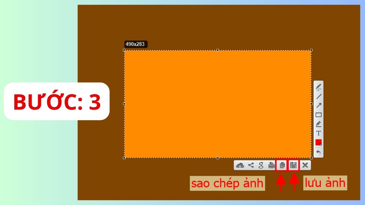 Cách chụp một phần màn hình Lenovo bằng lightshot bước 3