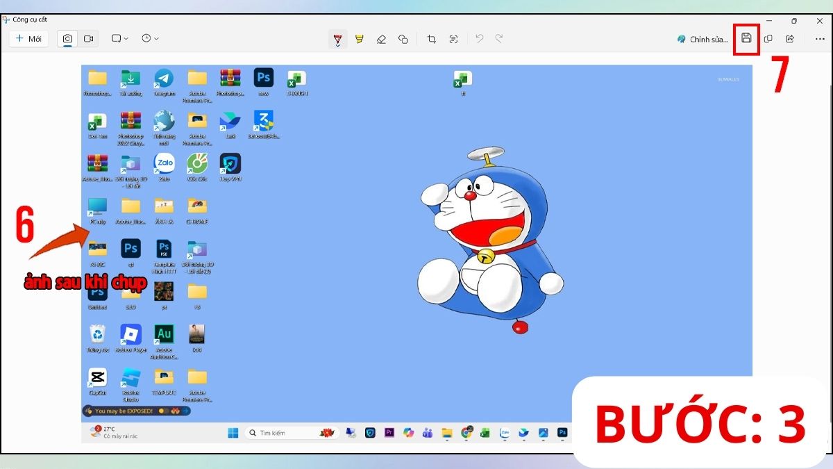 cách chụp màn hình laptop lenovo bằng snipping tool bước 3