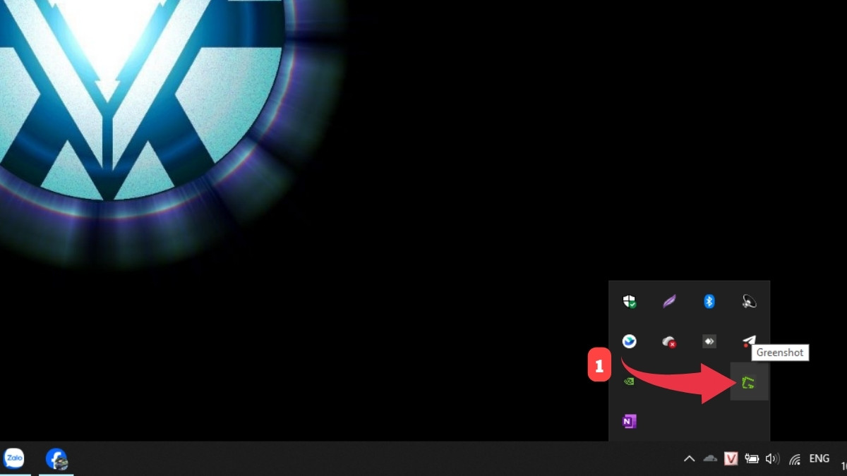 chụp một cửa sổ trên laptop MSI bằng greenshot bước 1