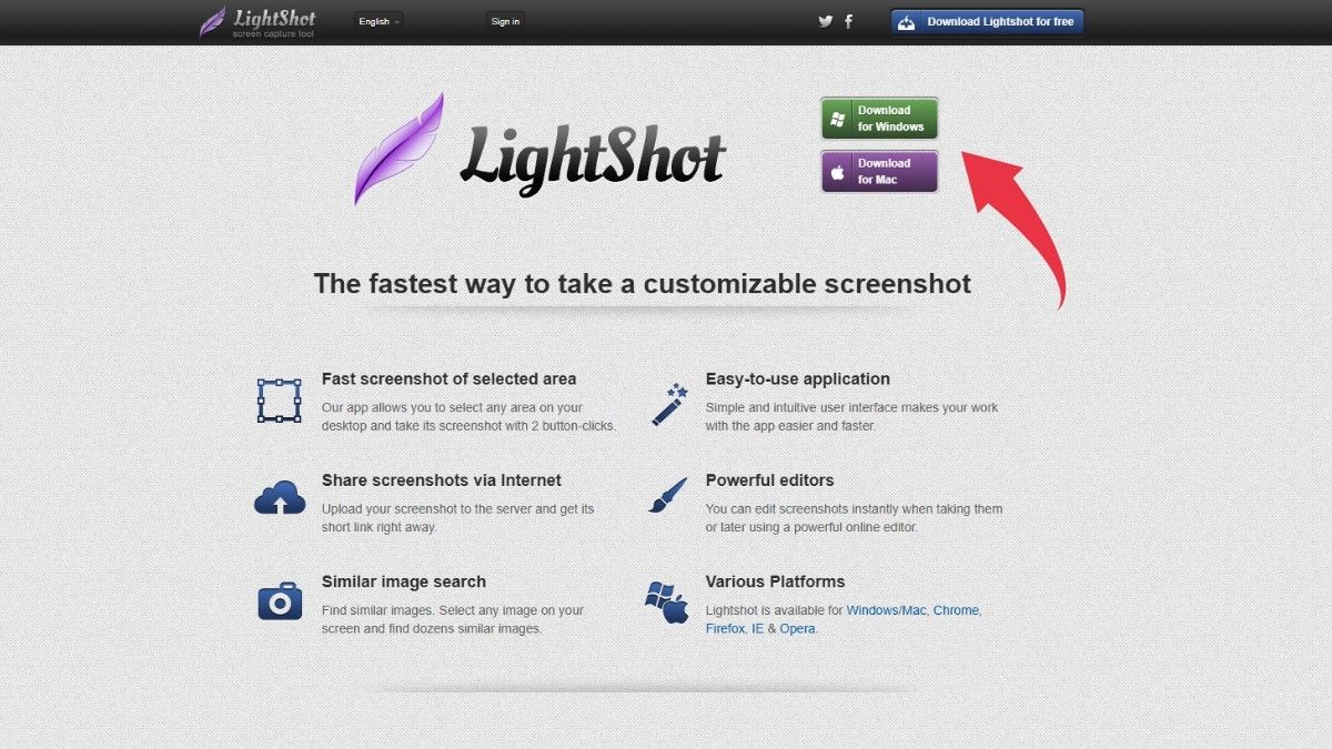cách chụp màn hình laptop msi bằng lightshot bước 1