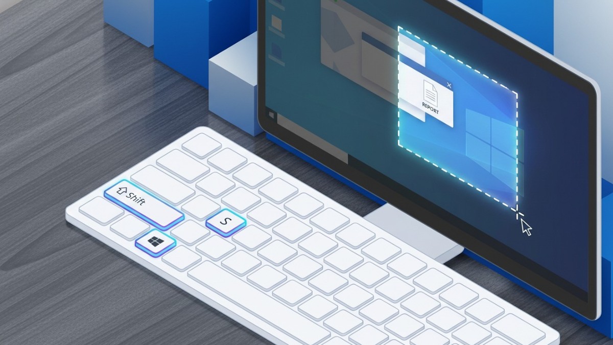 chụp một phần màn hình laptop MSI bằng phím tắt