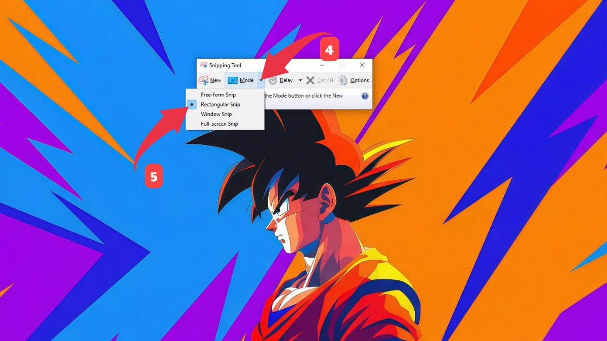 Chụp một phần màn hình máy tính ASUS Win 10, 11 bằng snipping tool bước 3