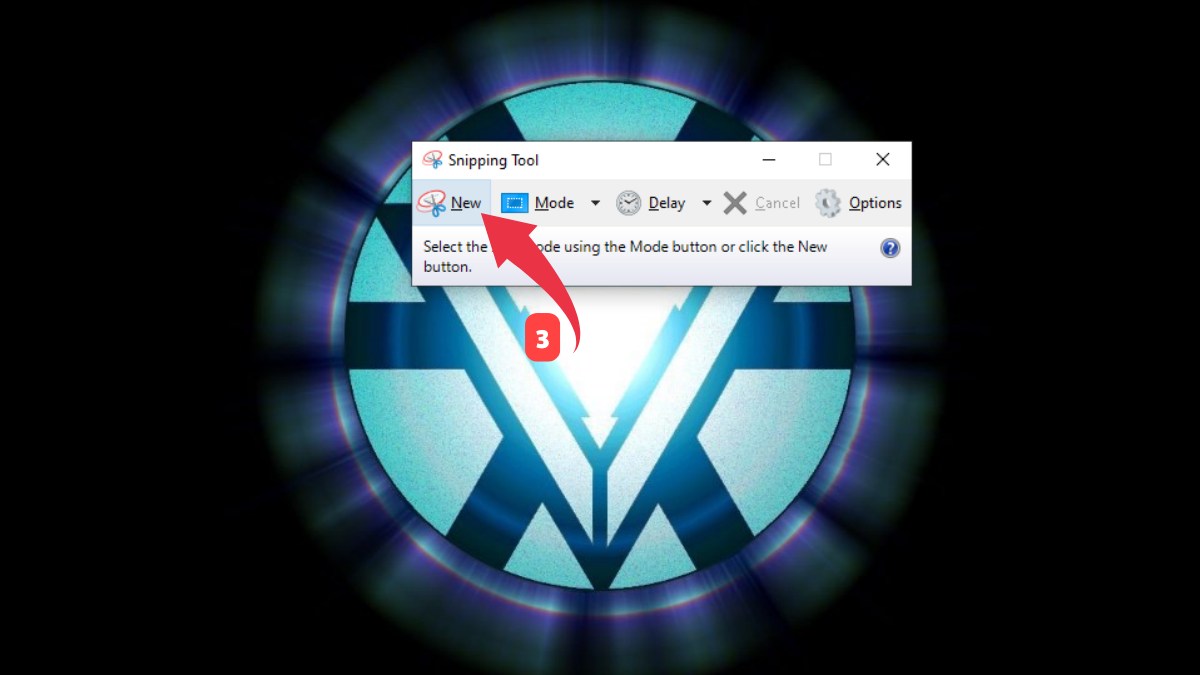 cách chụp màn hình máy tính asus win 10 bằng snipping tool bước 2