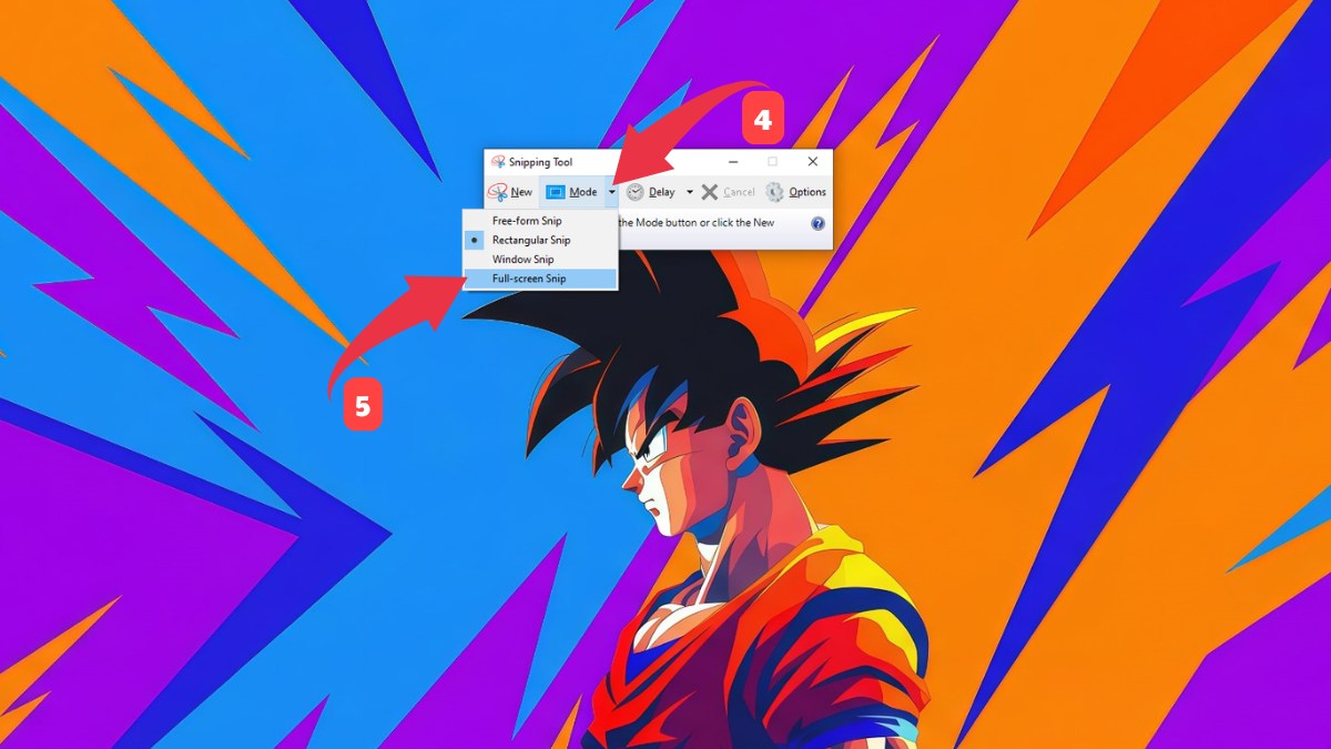 cách chụp màn hình máy tính asus win 10 bằng snipping tool bước 3